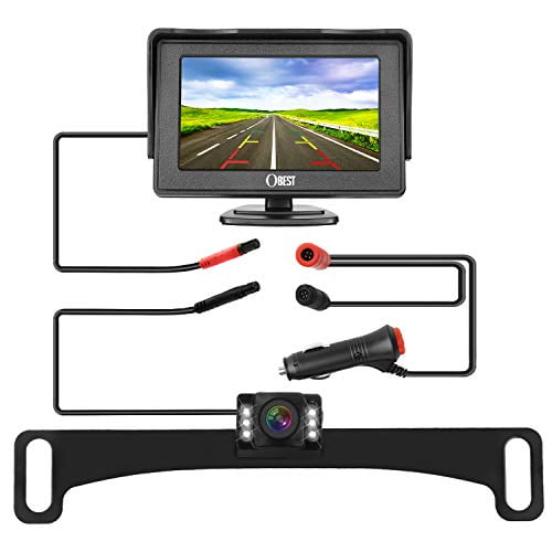 B-Qtech Upgraded Wireless Backup Camera and Monitor Kit Rear View Reverse Camera Night Vision Waterproof and 4.3 LCD Display Screen for Car SUV Van Truck 5558989851 B-Qtech Upgraded Wireless Backup Camera and Monitor Kit Rear View Reverse Camera Night Vision Waterproof and 4.3 LCD Display Screen for Car SUV Van Truck 5558989851